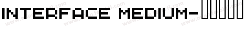 Interface Medium字体转换